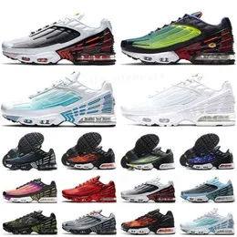 TN 2023 Plus 3 MEN MEN SPORTS SHOES LASER WHITE AQUAMARINE TNS Requin Obsidian Hyper Violet Deep Parachute Ghost Green Triple Black Trainer RG04