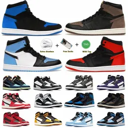 Jumpman 1 Satin Bred 1s Mens Basketball Shoes Royal Reimagined Eastside Golf Banned Hyper High Dark Mocha OG Digital Pink Walking Outdoor Trainers Sneakers