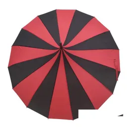 Parasole parasole 30pcs Kreatywny projekt czarno-białe paski parasol golfowy długie uchwyt proste pagoda SN4085 DROP DOSTAWA DOM DHMBS