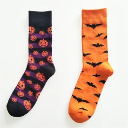 NEW Halloween Bats and Pumpkin Pattern Cotton Socks Harajuku Style Fashion High Quality Party Cute Nolvety Cosplay 299s