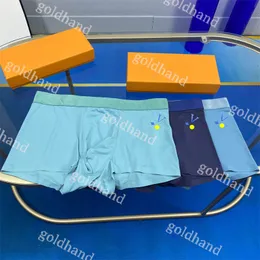 Classic Mans Casual Underpants Designer Modal Boxers Sport Män underkläder 3 -delar/låda