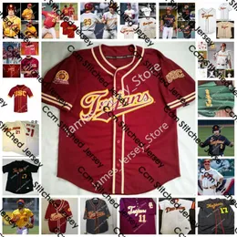 2022 NCAA Custom USC Trojans Ed College Baseball Jersey 31 Eric Hammond 32 Matt Keating 33 Garret Guillemette 35 Alex Dargan 36 Nick Lopez Will O'Neill Toby