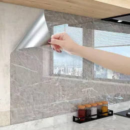 Bakgrunder 5/ 3m 2023 för kök heminredning 80 cm bred marmor självhäftande tapet dekorativ film kontakt papper vägg klistermärken