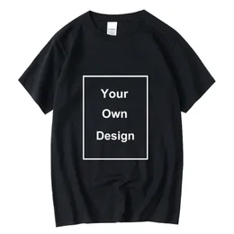 Mens TShirts XINYI Tshirt 100% cotton Your OWN Design tshirt man Brand Picture Custom DIY print loose oneck male tops 230406
