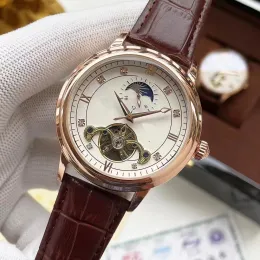 Bezpłatna wysyłka 2023 Nowa marka oryginalne biznesmen Parekery zegarki klasyczne okrągłe skrzynki mechaniczne zegar zegarowy zegarek dla projektantów Casual Orologi