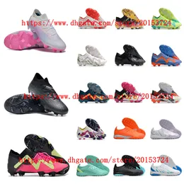 Soccer shoes mens FG TF cleats football boots Black Pink whtie Footwear botas de futbol