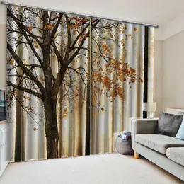 photo Blackout curtains 3D Curtains For Living room Bed room Office Hotel Home forest tree 3d curtains