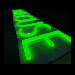 علامة أكريليك النيون المصنوعة مخصصة 12V LED مخصص Neon Light Sign 3D Letters