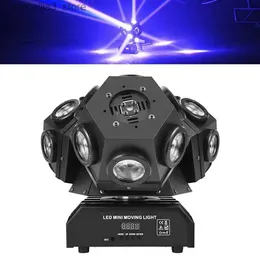 Luzes de cabeça móvel Três cabeças giratórias luz de cabeça móvel 18 * 10W KTV Dance Hall Bar Stage Disco 3 braços rolando laser estroboscópico RGBW luzes LED Q231107