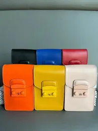 Original Single FL Mini Crossbody Mobile Telefon Bag Women's Classic Wallet Luxury Brand Bag Högkvalitativ stor kapacitet Väska Travel Utsökta tryckta kalvläder 17cm
