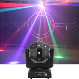 Moving Head Lights Powerful Dj Laser Led Strobe 3 IN 1 Moving Head Light Unlimited Rotate Good Effect Use For Party KTV Club Bar Wedding Disco Q231107