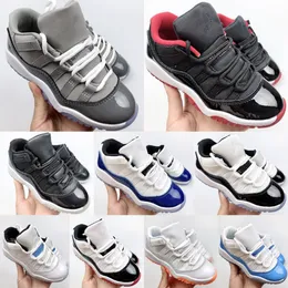 11s Kids Shoes 11 Cherry Low Designer Basketball Sneas Black Grey Outdoor Trainers Kid Youth Boys Girl Shoe Big Space Jam Toddler Ichildren Concord
