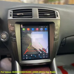 CAR DVD 10,4 tum Tesla-skärm för Lexus IS250 IS300 IS350 2006-2011 Android Radio Multimedia Player GPS Navigation Head Unit carplay