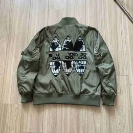 Men's Jackets 23FW 40th Anniversary BBC Co branding MA1 Bomber Map Letter Flying Jacket American Baseball Jacket J231107