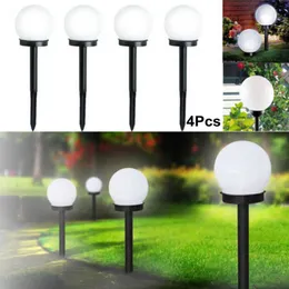 مصابيح العشب في الهواء الطلق LED Solar Round Ball Light Garden Yard Patio Ground Lagn Solar Lamp IP65 Party Party Garden Home Decoration P230406