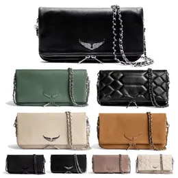 Pochette Rock Swing Your Wings Voltaire bag womens tote handbag Shoulder Designer bag man Genuine Leather wing chain Luxury fashion clutch flap Cross body bags