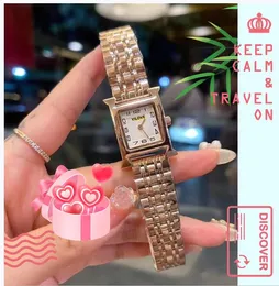 2024 Women Lovers Watch Quartz Movement Clock Retro Business Leisure Luxury Two Pins Digital Number Tank Series Ultra Thin Small Bracelet Wristwatch Gifts