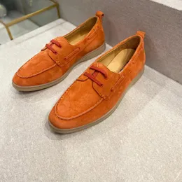 Luxus Top Schuhe Charms verziert Walk Wildleder Loafer Paar echte Herren Damen Leder Casual Flats für Männer Frauen flach