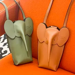 Модная сумка для телефона Anagram слона, женская сумка, мини-кошелек, мужская сумка с клапаном, кошелек, дизайнерская сумка, роскошная сумка через плечо из натуральной кожи, сумка-слинг-клатч