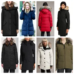 Kanada puffer jackor kvinnor designer riktig coyote päls utomhus vindbrytare parka jassen ytterkläder huva fyrre manteau down jacka kappa hiver parka doudoune