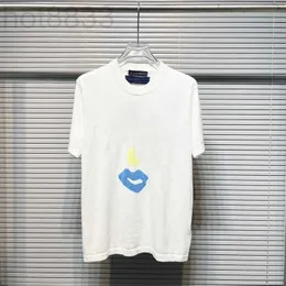 Męskie koszulki projektant 23ss Paris Włochy Kintted T koszule swobodne uliczne kieszenie modowe ciepłe mężczyźni Kobiety Para przemienna 35S7