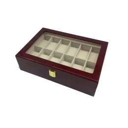 Uhrenboxen Cases Luxury Case Display Holz Herren Damen Business Showcase Soft Cushion Interior Schmuckaufbewahrung