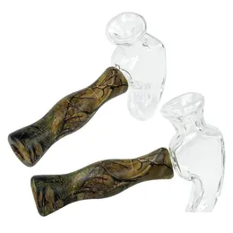 Smoking Pipes Smoke Shop Sile Glass Pipe Cigarette Hammer Shape Small Portable Set Wholesale Bong Drop Delivery Home Garden Househol Otfxw