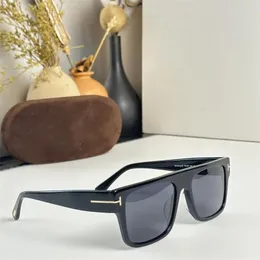 Solglasögon för män TF907 retro rectangluar acetat kvinnlig hanunning lentes para hombre