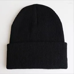 Basker myzoper fast färg stickad unisex skallies mössor hålla varm casual mode elasticitet krimpande vinter hatt skidkap