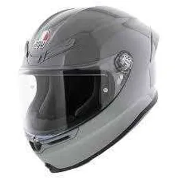 AGV Full Helmets Herr- och kvinnors motorcykelhjälmar AGV K6 Full Face Helmet Gloss Nardo Gray finns i storlekar WN N8HX SD04