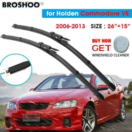 Vindrutetorkare biltorkare Blade för Holden Commodore VE 26 "+15" 2006-2013 Auto WindScreen Windshield Wipers Blades Window Tash Fit Pinch Tab ARM Q231107