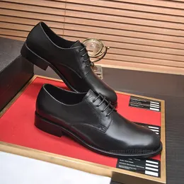 Luxuriöse italienische Herren-Kleiderschuhe, Monolith-Dreieck-Logo, Oxford, echtes Leder, schwarze Designer-Loafer, klassische, hochwertige Hochzeitsbüro-formelle Schuhe