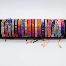 Strand Bohemia Miyuki Tila Beads Bracelets for Handmade Friendshion Charm Arlow調整可能なブレスレット女性リストバンドジュエリー