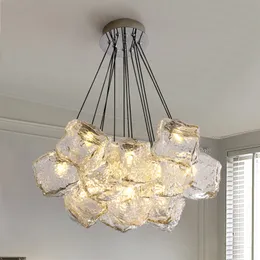 Nordic designer Rubik's cube chandelier creative living room modern minimalist dining table bar restaurant office lamps