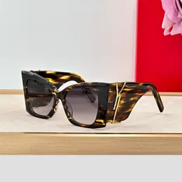 Designer Ysltiys Sonnenbrille SL Damen Sonnenbrille Übergroße Katzen -Augenbrillen Ein Favorit von Modebloggern Europa America International Edition Hochqualität