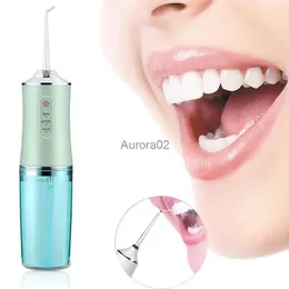 Oral Irrigators 220ml Portable Oral Irrigator Cordless Dental Water Flosser For Teeth Cleaning Teeth Whitening Bathroom Tumblers YQ231107