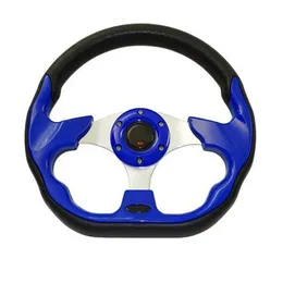 Universal Steering Wheels 320mm PVC Leather Racing Sports Auto Car Steering Wheel with Horn Button
