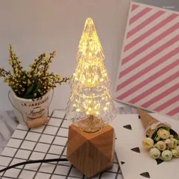 Forma da árvore de Natal Edison lâmpada AC85-265V 3W E27 LED LED Stary Firework Lamp Meteor Shower Retro decoração de casa quente branco