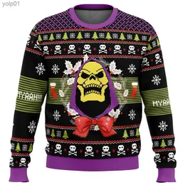 Hoodies للرجال Sweatshirts Heyyeya He-Man Christmas Sweater Gift Santa Claus Pullover Men 3d Sweatshirt و Top Autumn and Winter Clothi S-5XLL231107