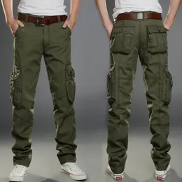 Calças masculinas Multi Pocket Men's Casual Pants Militar Tactical Pants Tactical Camisa de Esportes para Caminhadas ao ar livre Hip-hop 230407