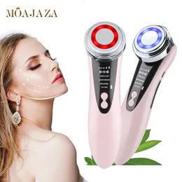 Face Massager LED pon therapy EMS massager beauty instrument deep hole cleanser skin regeneration face lifting anti-aging equipment 230406