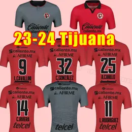 23 24 Sezon Mexico League Soccer Jerseys Club Tijuana Home Away Men's Shirt #castillo 7 #castillo Manotas Martinez Rodriguez B.diaz Lopez Liga Mx Adult