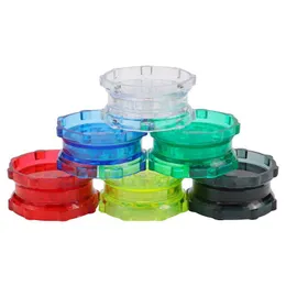 طاحونة الدخان قطر أكريليك بلاستيكي من طبقات 53 مم شفافة الزاوية متعددة الألوان.