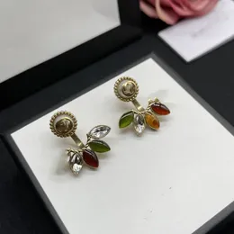 Designer Orecchino Lettera Doppia G Logo Marchio Stud Earing Luxury Women Fashion Hoop Jewelry Metallo GGity Crystal Pearl Earring cjeweler Regalo da donna 67