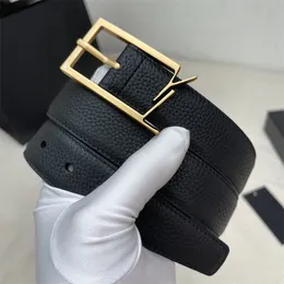 Cinture con fibbia dorata Stilista di moda Lettere d'argento Cintura per cinturini in pelle di mucca di lusso casual da donna