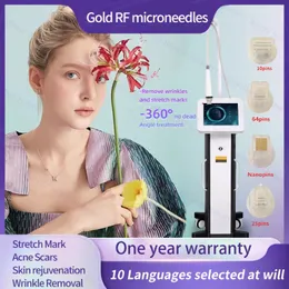 2023 Home Beauty Instrument Microneedle Rf Machine Remove Neck Wrinkles Skin Heating Face-lifting Device rf equipment