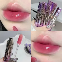 거울수 립글로스 보습 지속 립스틱 방수 없음 페이드 여성 섹시한 붉은 립 틴트 maquillage cosmetics