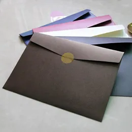 Confezione regalo 30 pz / lotto Busta A4 Carta perlescente Forniture aziendali Cancelleria Cartolina Buste di alta qualità per cartella di invito a nozze