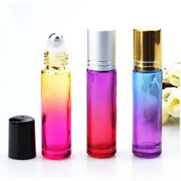 Fabrikverkauf 10 ml Rolle auf leeren Kosmetikbehältern Farbverlauf Dicke Glasparfümflasche für die Reise tragbar