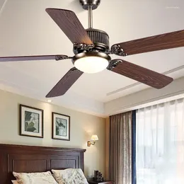 Led Ceiling Fan Pendant Lamp Light Chandelier Art 52 Inch Retro Industrial With Dining Room Living Electric American Style